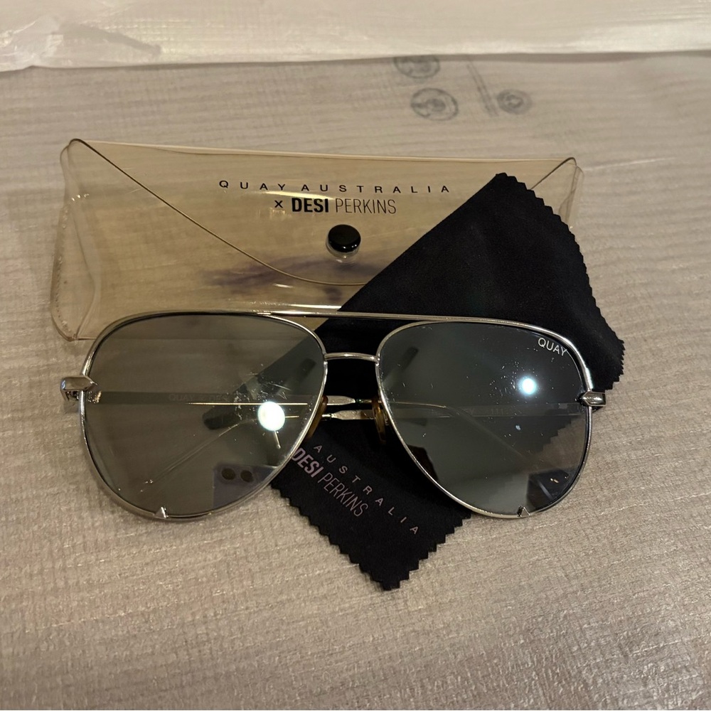 Quay Australia x Desi Perkins Mirrored Sunglasses
